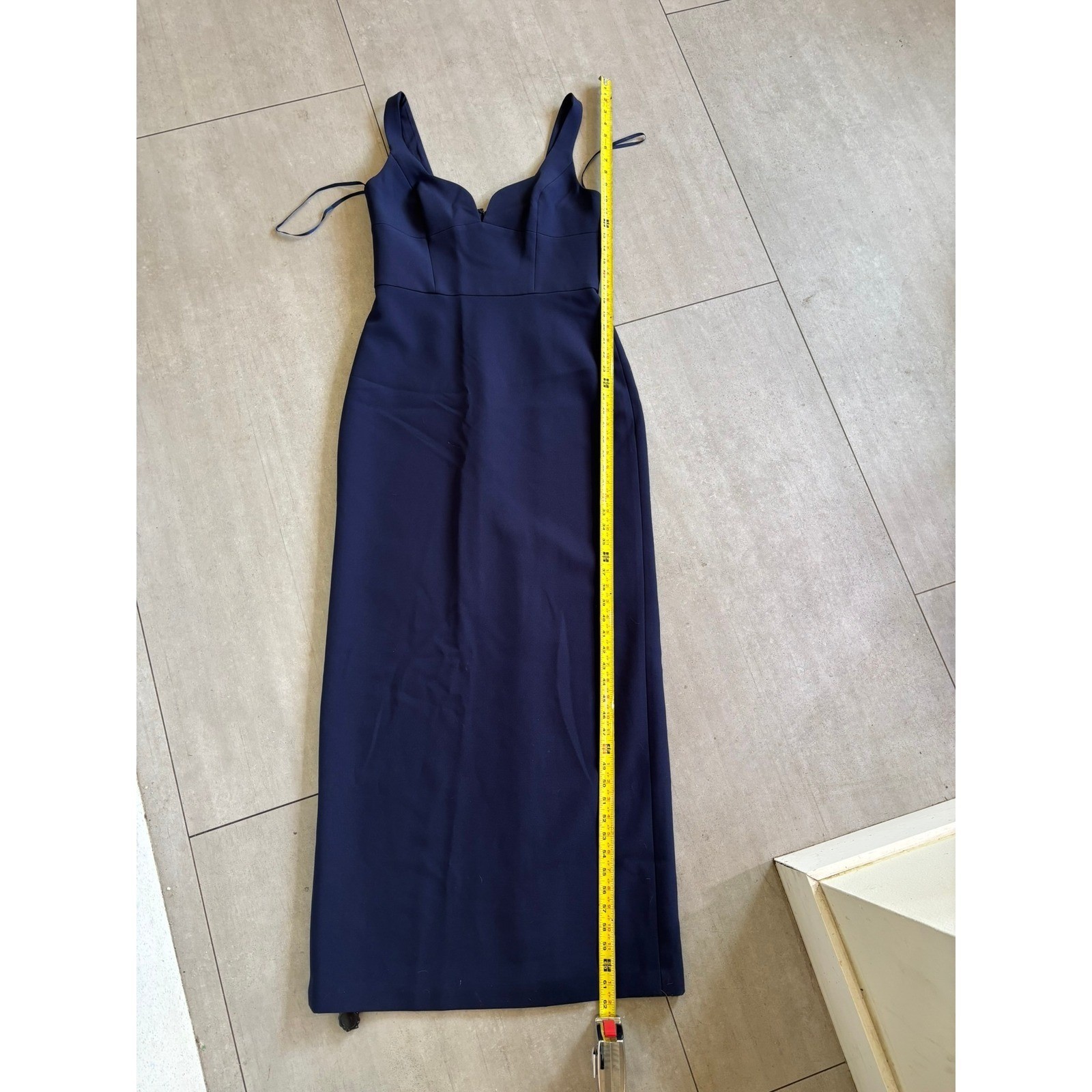 BCBGMAXAZRIA Dark Navy Sweetheart Maxi Evening Gown Dress MT01D35DNY Size 10 NWT