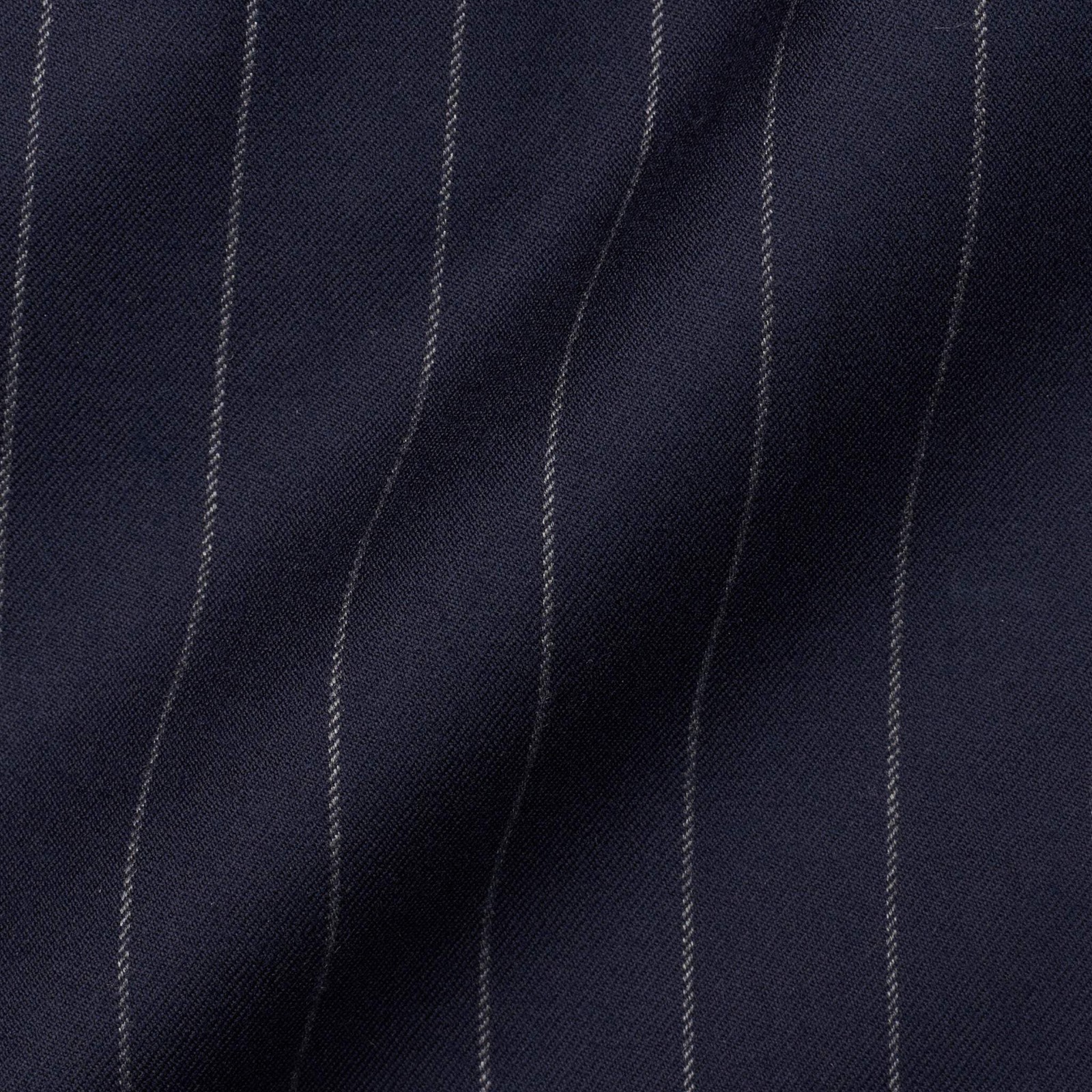 CESARE ATTOLINI Handmade Navy Blue Striped Super 180’s Wool Suit EU 48 US 38