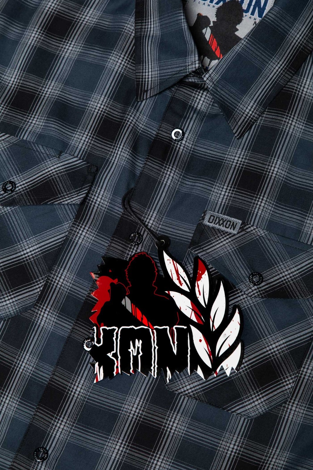 DIXXON Flannel THE SHAPE Bamboo Shirt SS Men’s LARGE Horror Series Friday 13th