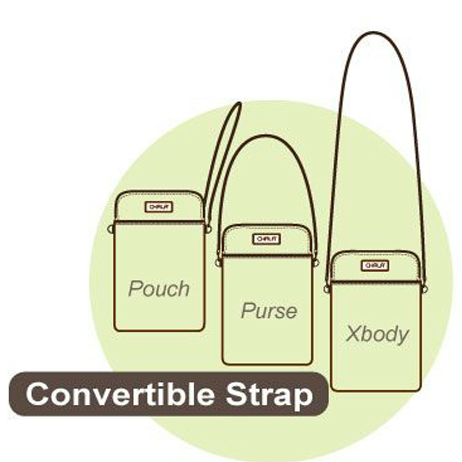 Chala Cellphone Crossbody Unicorn Purse Convertible Strap NWT