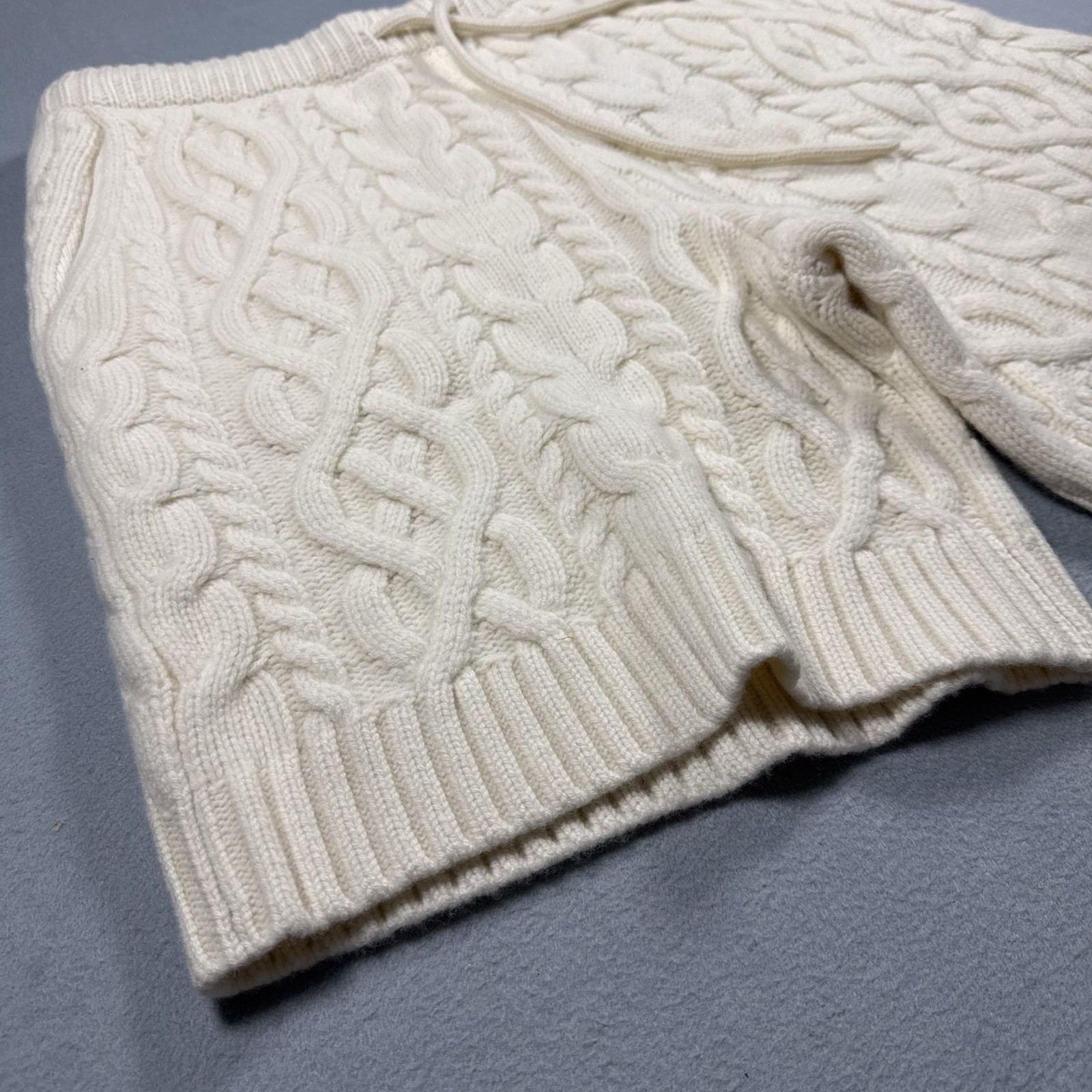 Todd Snyder Woolrich Cable Knit Shorts Sz XL 100% Merino Wool Cream NWT $428