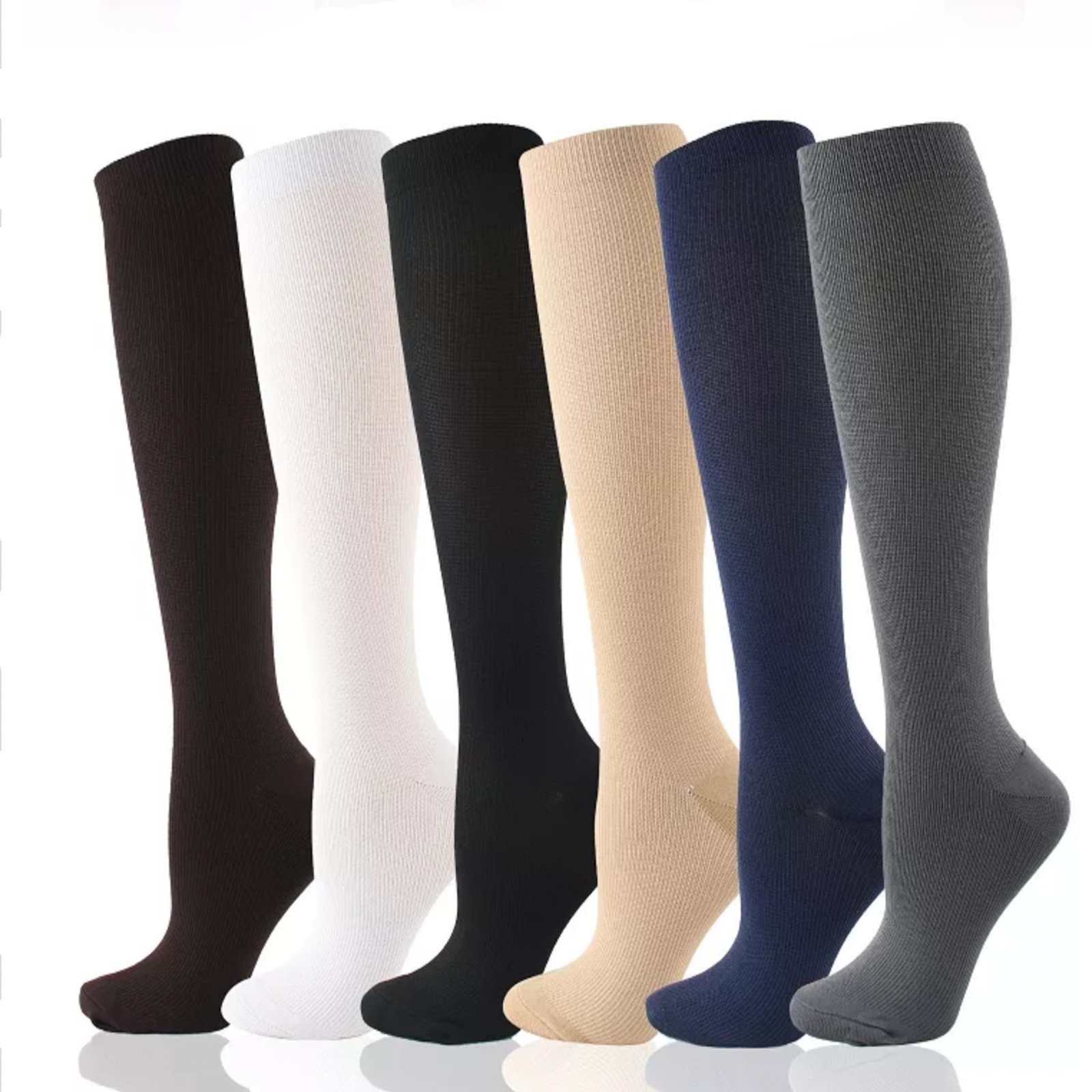 (4 Pairs) (S-3XL) Compression Socks Stockings Graduated Support Men’s Women’s