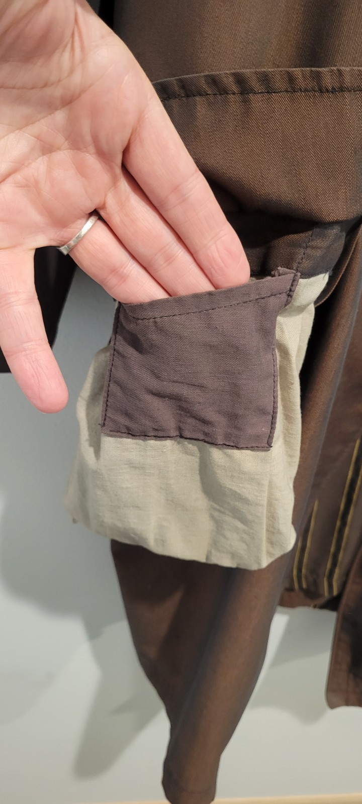 Chameleon Weatherproof Trench Coat Mens Brown Chartreuse Iridescent GOOD VTG