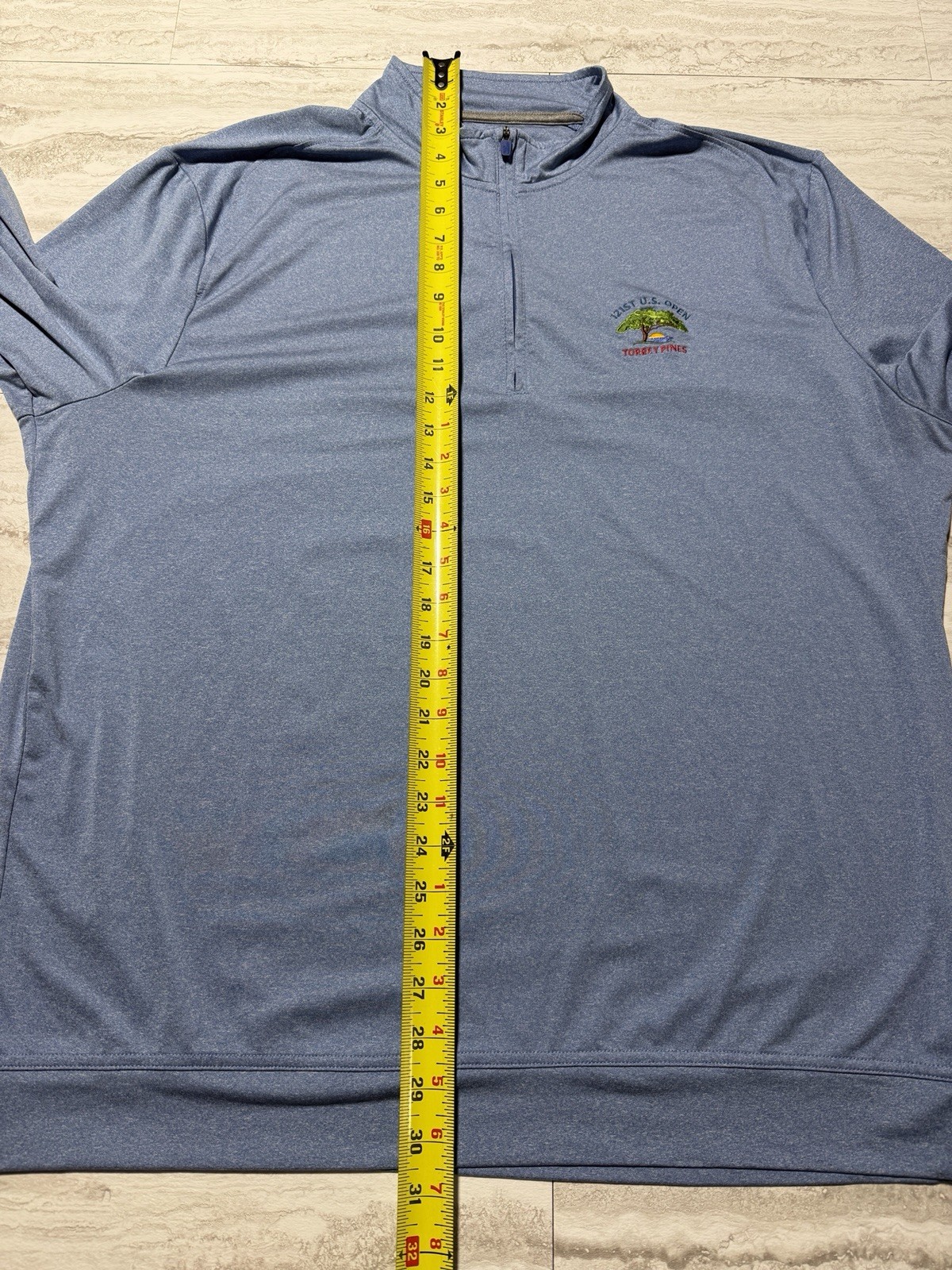 Johnnie O Flex Prep-Formance 1/4 Zip Mens XL 121st US Open Torrey Pines