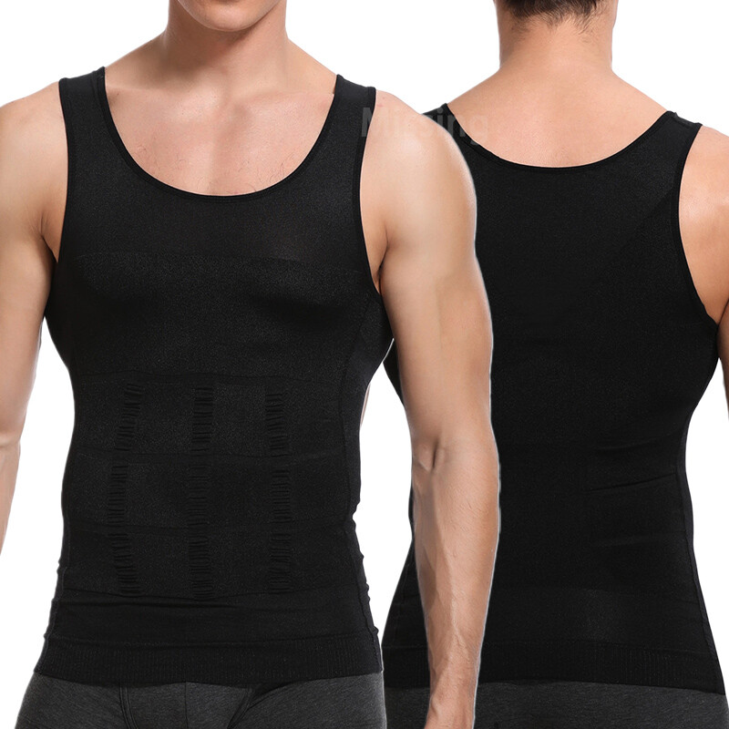 Men Gynecomastia Compression Shirt Chest Control Body Shaper Slim Vest Tank Top