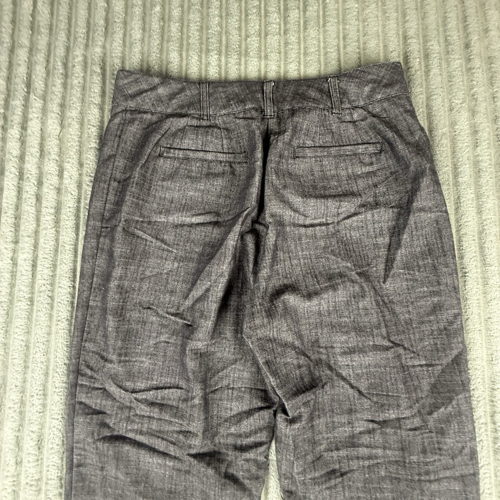 Counterparts Womens Cropped Pants Size 10 (31×23) Gray Capri Stretch Trouser