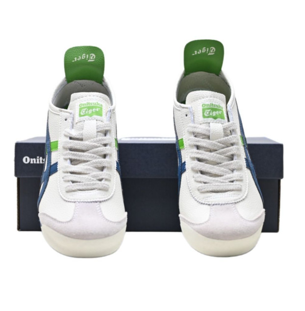 NEW Onitsuka Tiger Mexico 66 Sneakers White blue green Sneaker Shoes UNISEX
