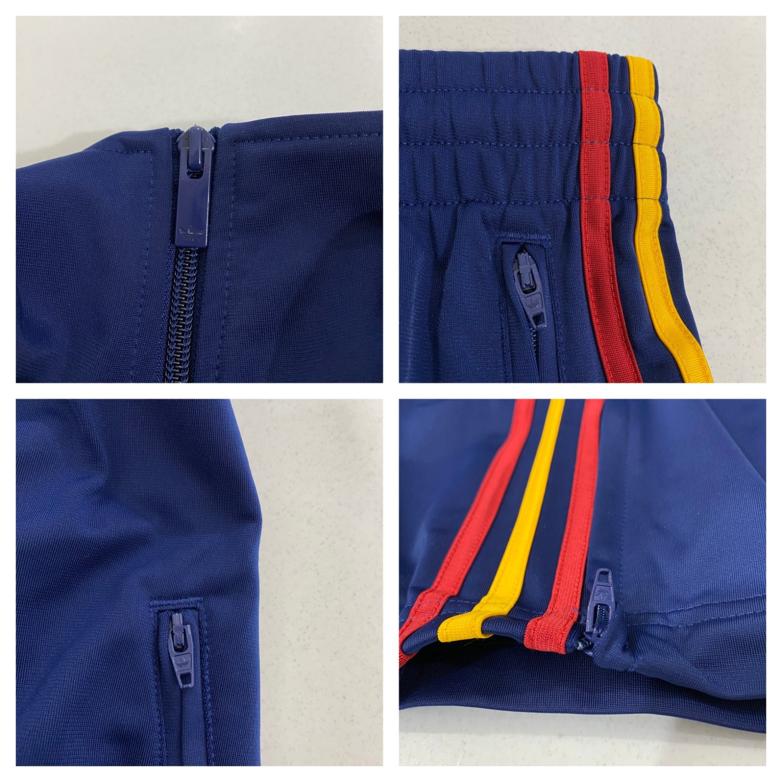 Adidas Originals Firebird Tracksuit Dark Blue Crew Yellow Team Power Red Size XL