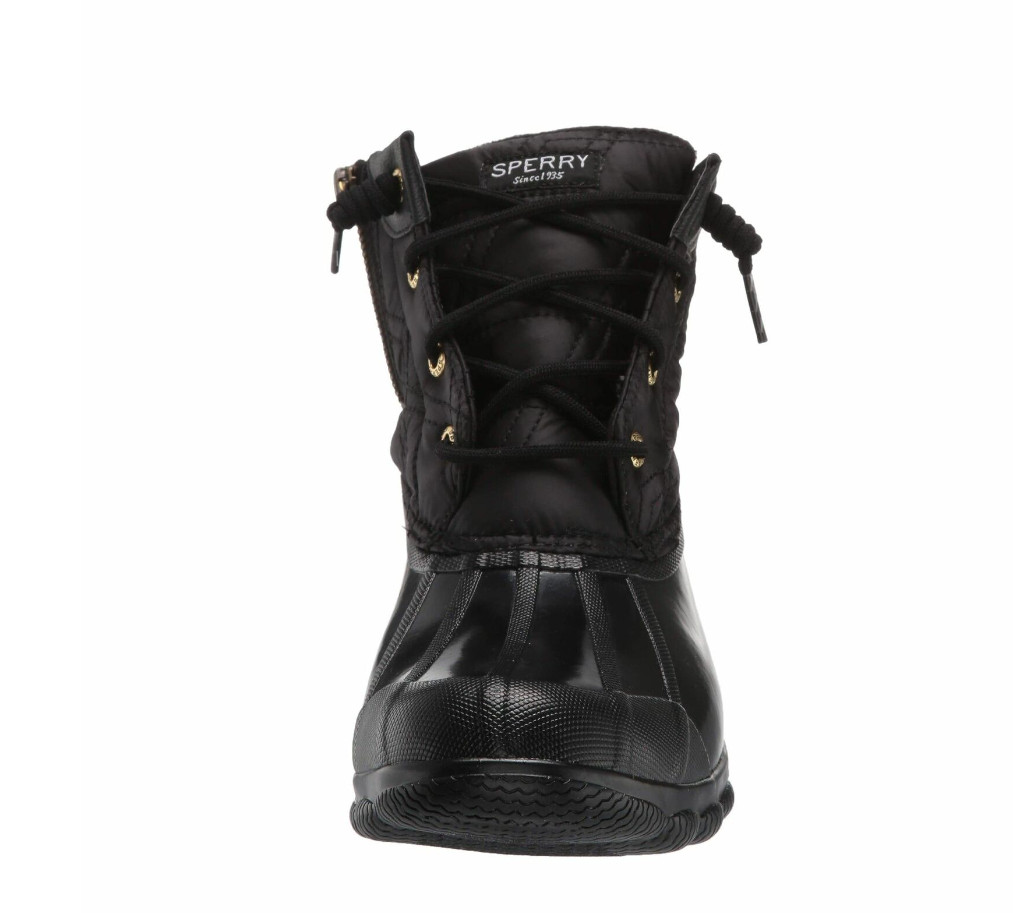 Women’s Sperry Syren Gulf Wool Quilt Duck Boots STS84450 Black