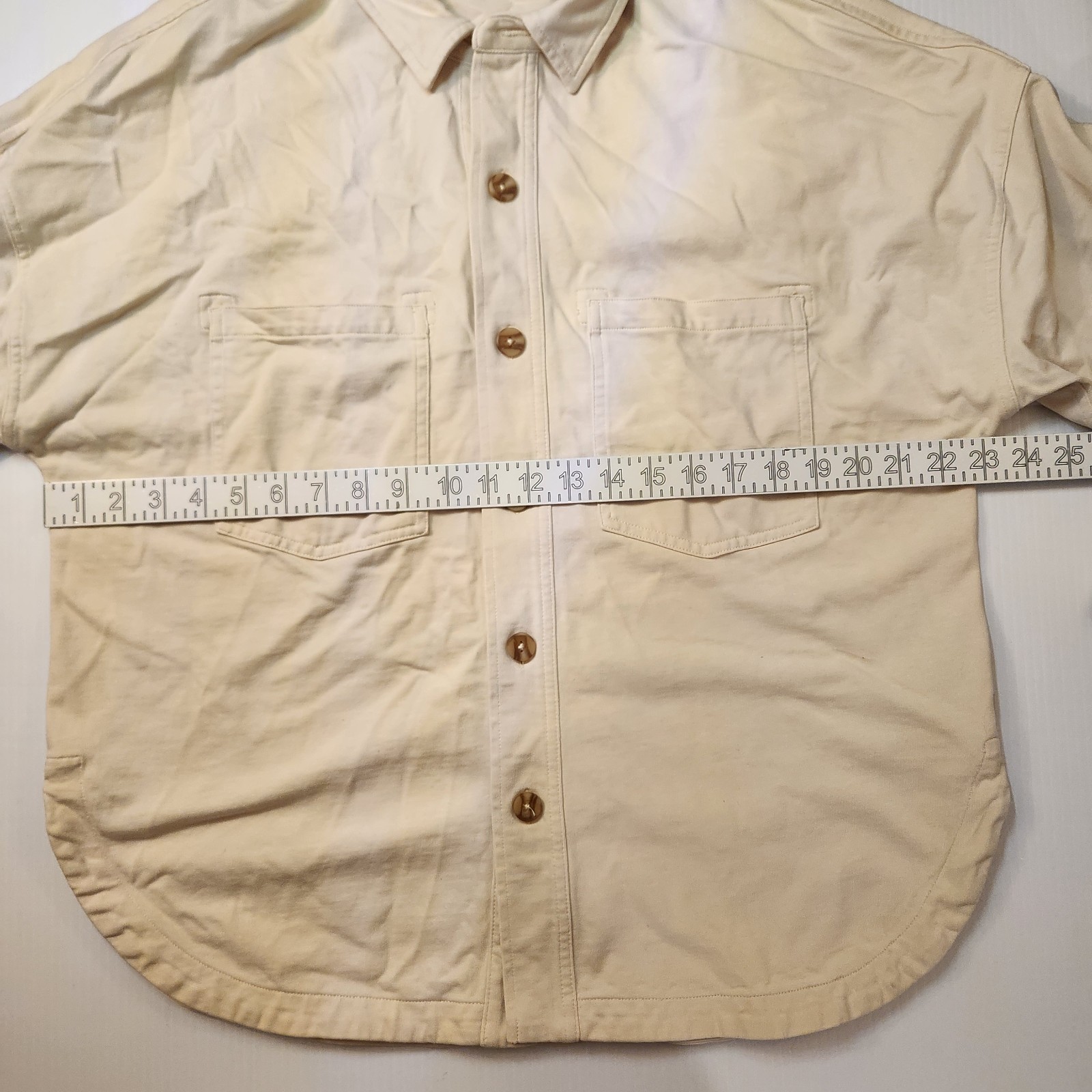 VUORI Mackenzie Shirt Jacket Women’s Size M/L Salt Light Beige VW546