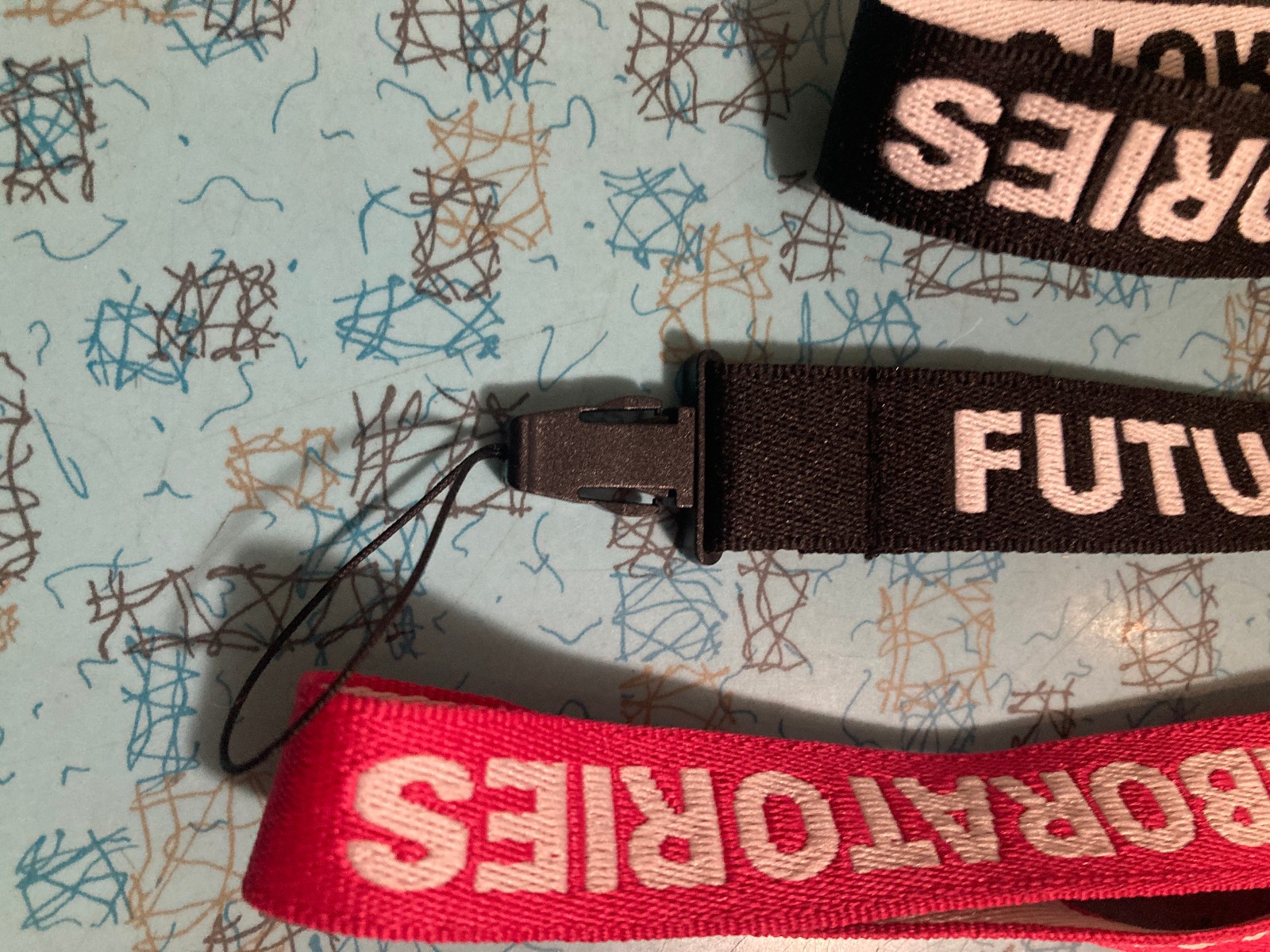 Futura Laboratories 2000 Lanyards Bundle Of 2 Hot Pink and Black & White