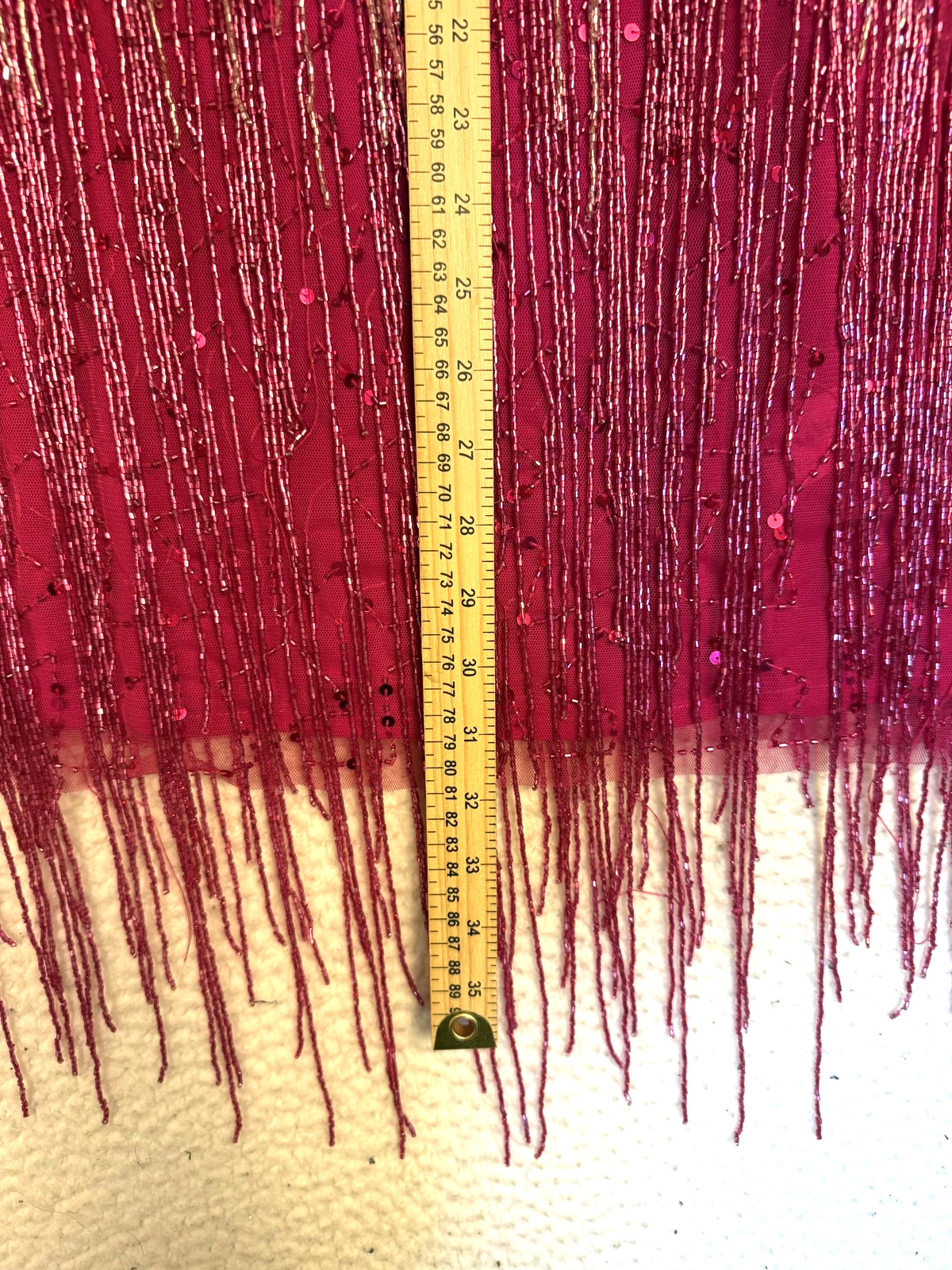Nasty Gal Dress Womens 2 Pink Shift Mini Fringe Beaded Party Cocktail Festival