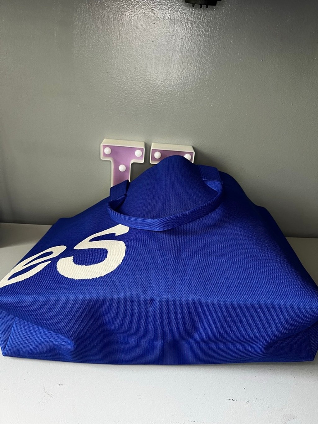 Curves Knit Tote – Sapphire