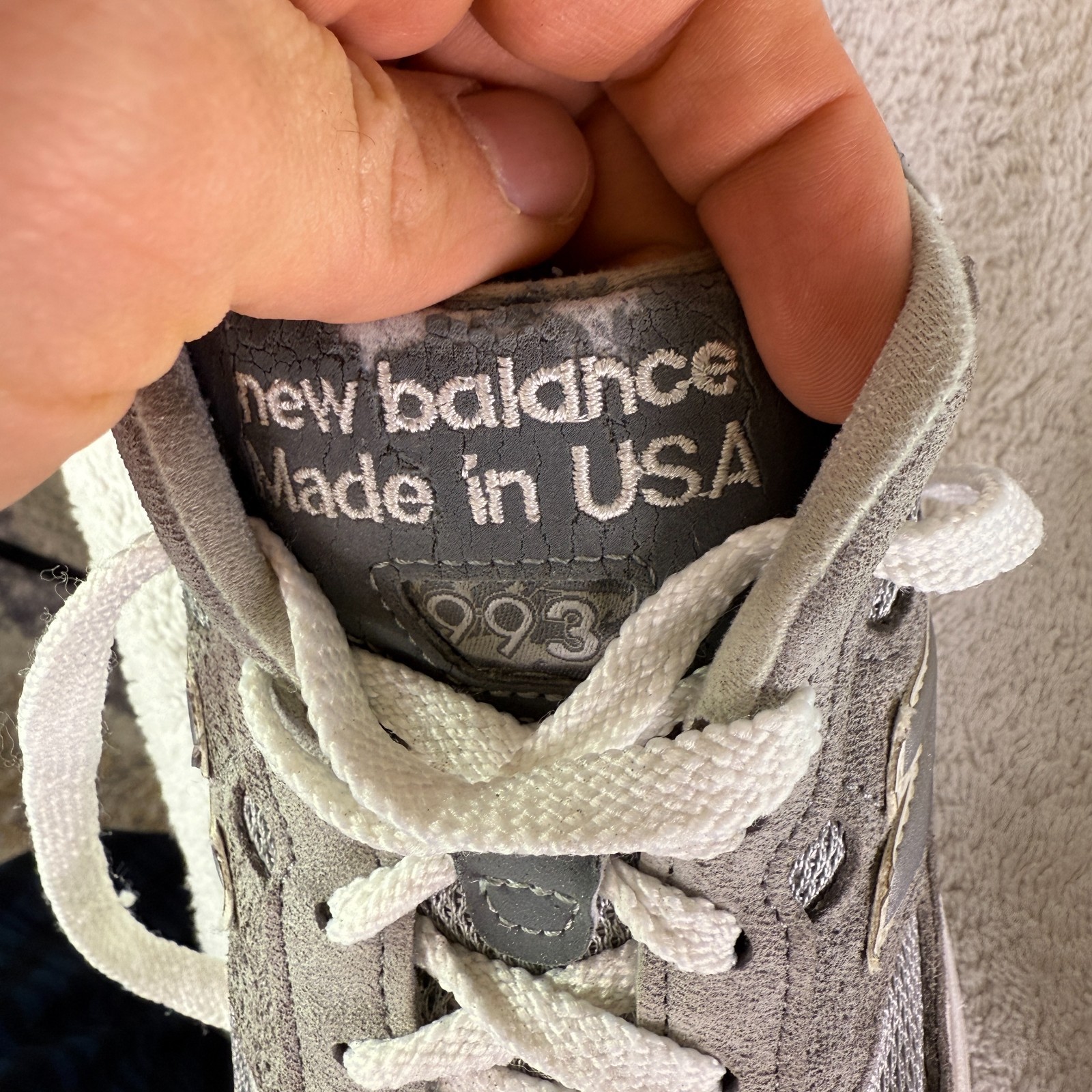 New Balance 993 US Men’s Size 7.5 (D) – Made In USA Grey / White MR993GL