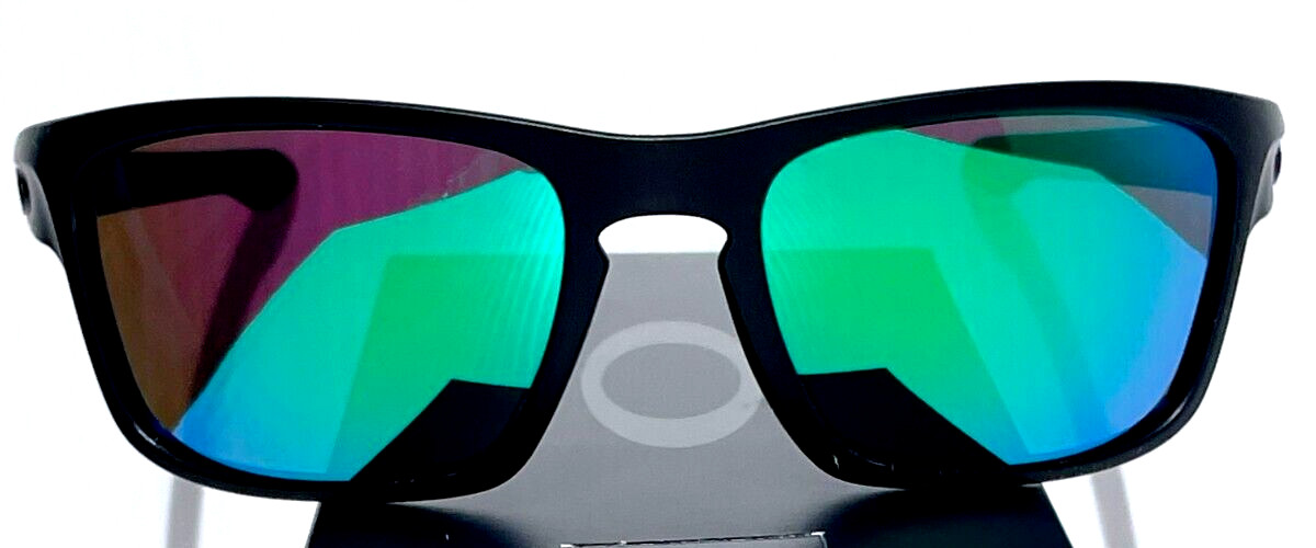 NEW Oakley SLIVER STEALTH Matte Black POLARIZED Galaxy Jade Lens Sunglass 9408