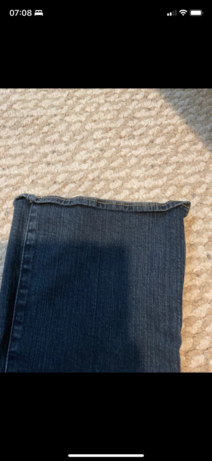 Apple Bottoms Women’s Dark Wash Blue Denim Slim Low Rise Straight flare Jeans 12