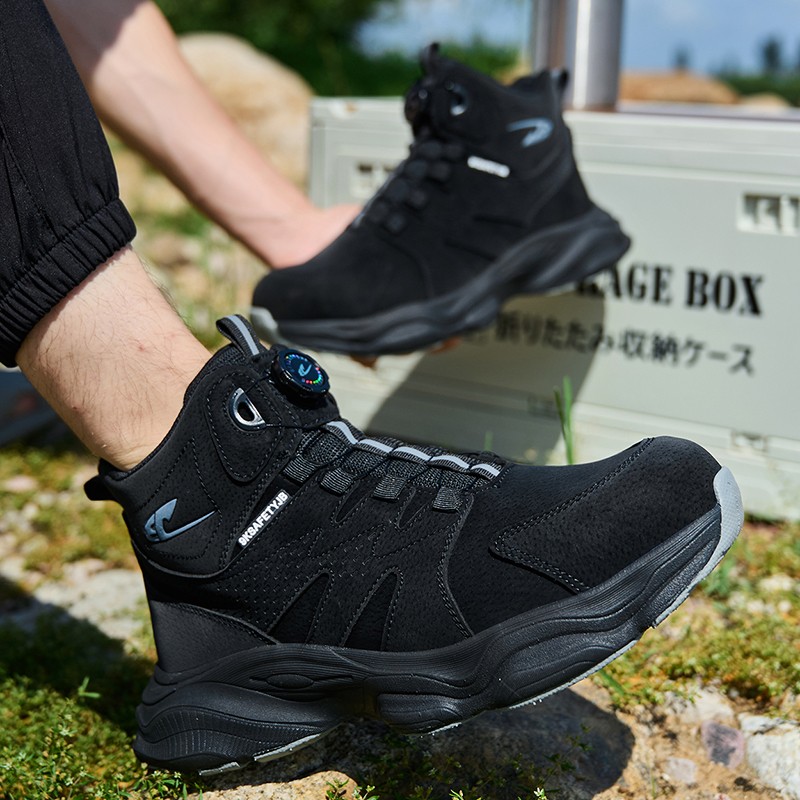 Mens Steel Toe Work Boots Safety Shoes Indestructible Sneakers Lightweight Shoes