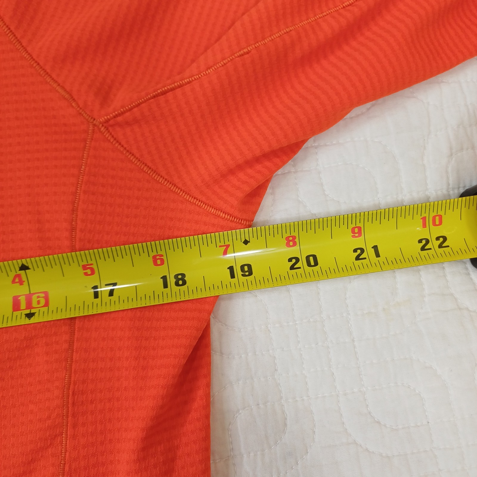 Rab Pullover Mens Small Orange 1/2 Zip Athletic Runnin Hiking Trail Lightweight
