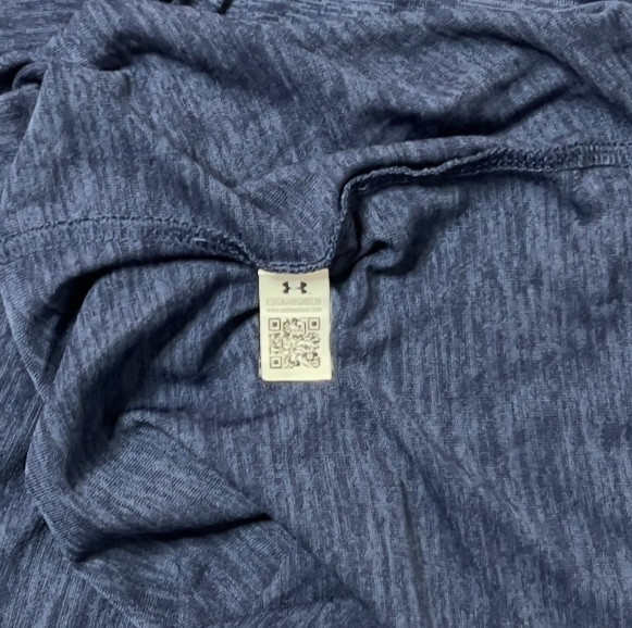 Under Armour HeatGear Quarter Zip Pullover Mens XL Navy Loose Activewear