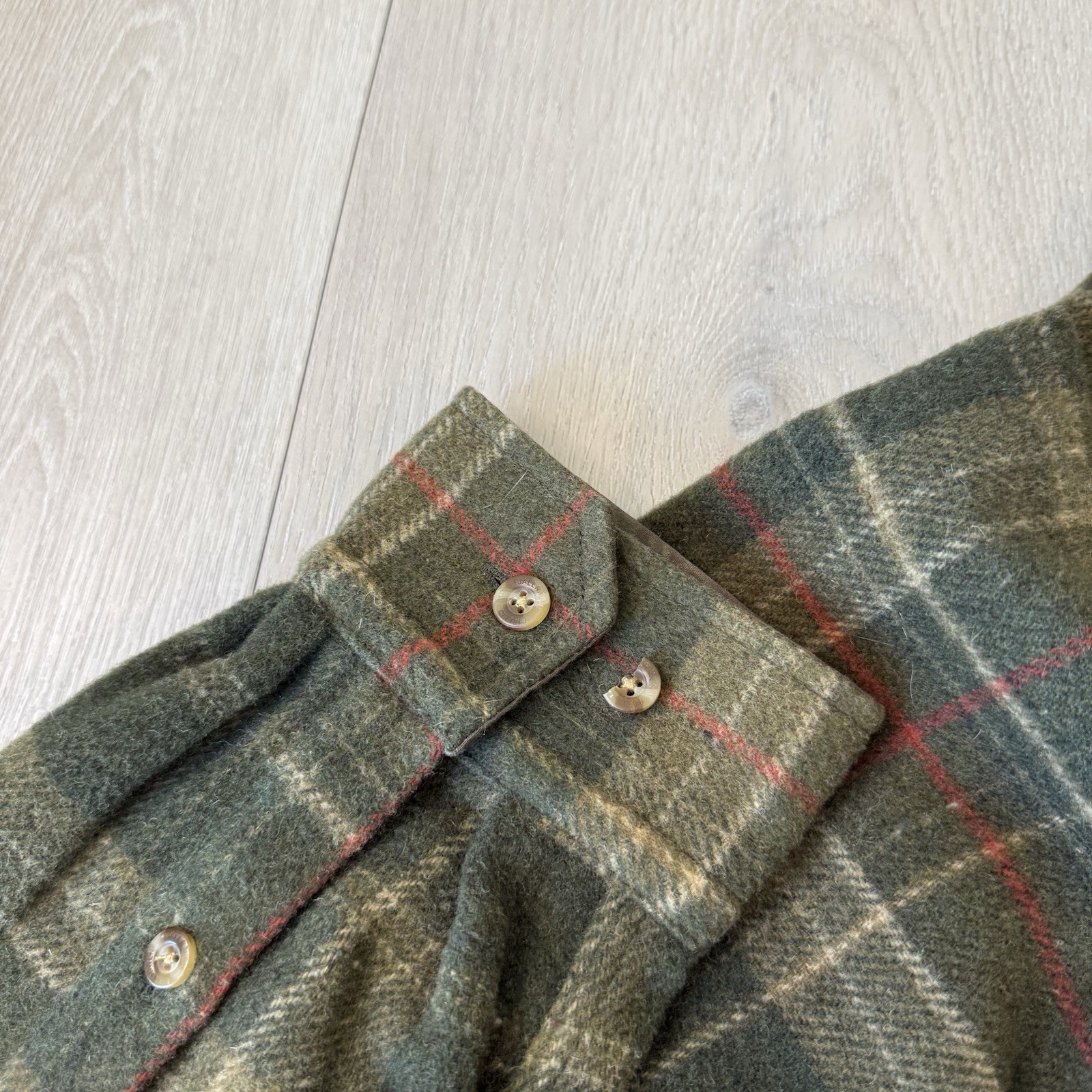 Fjallraven Granit Shirt Mens L Large Comfort Fit Wool Blend Flannel Hunting