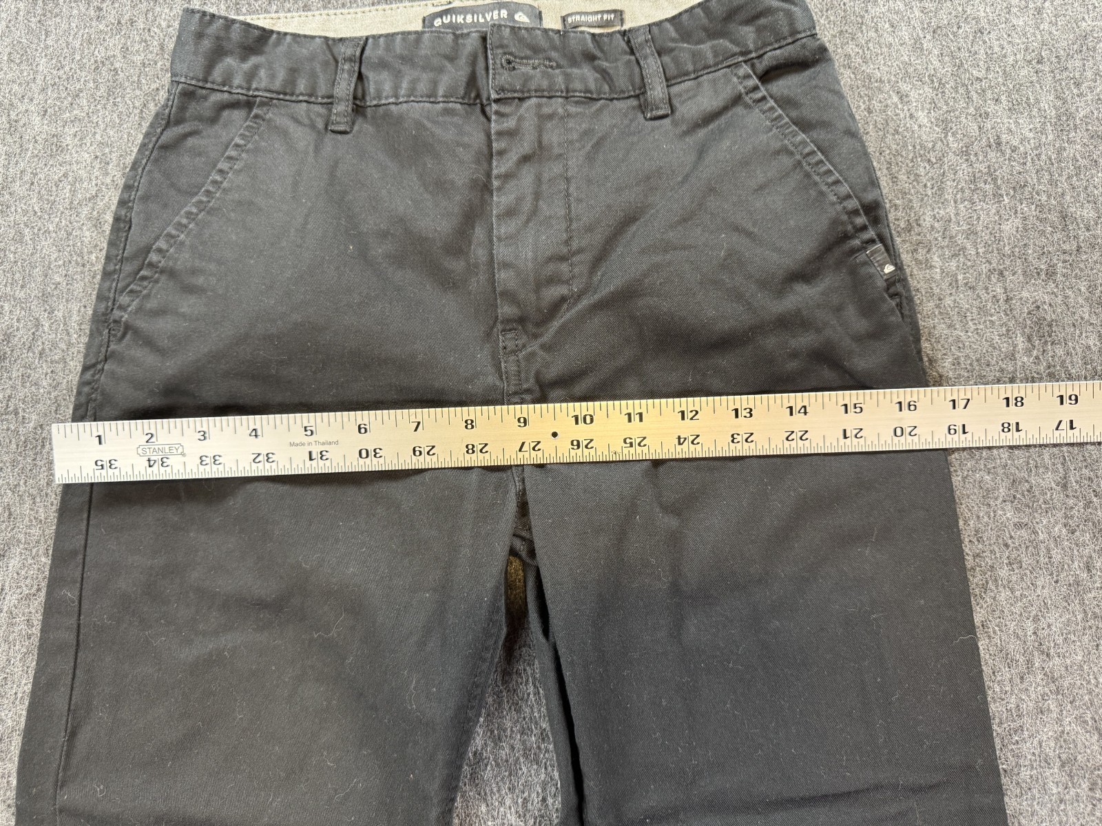 Quicksilver Men’s Black Pants Size 26 Straight Fit
