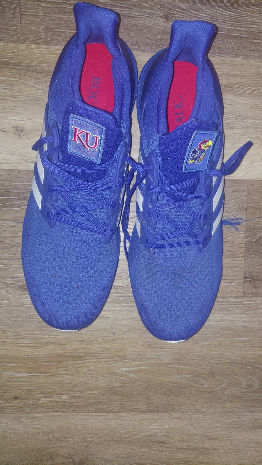 Kansas Jayhawks Blue Running Shoes Size 15