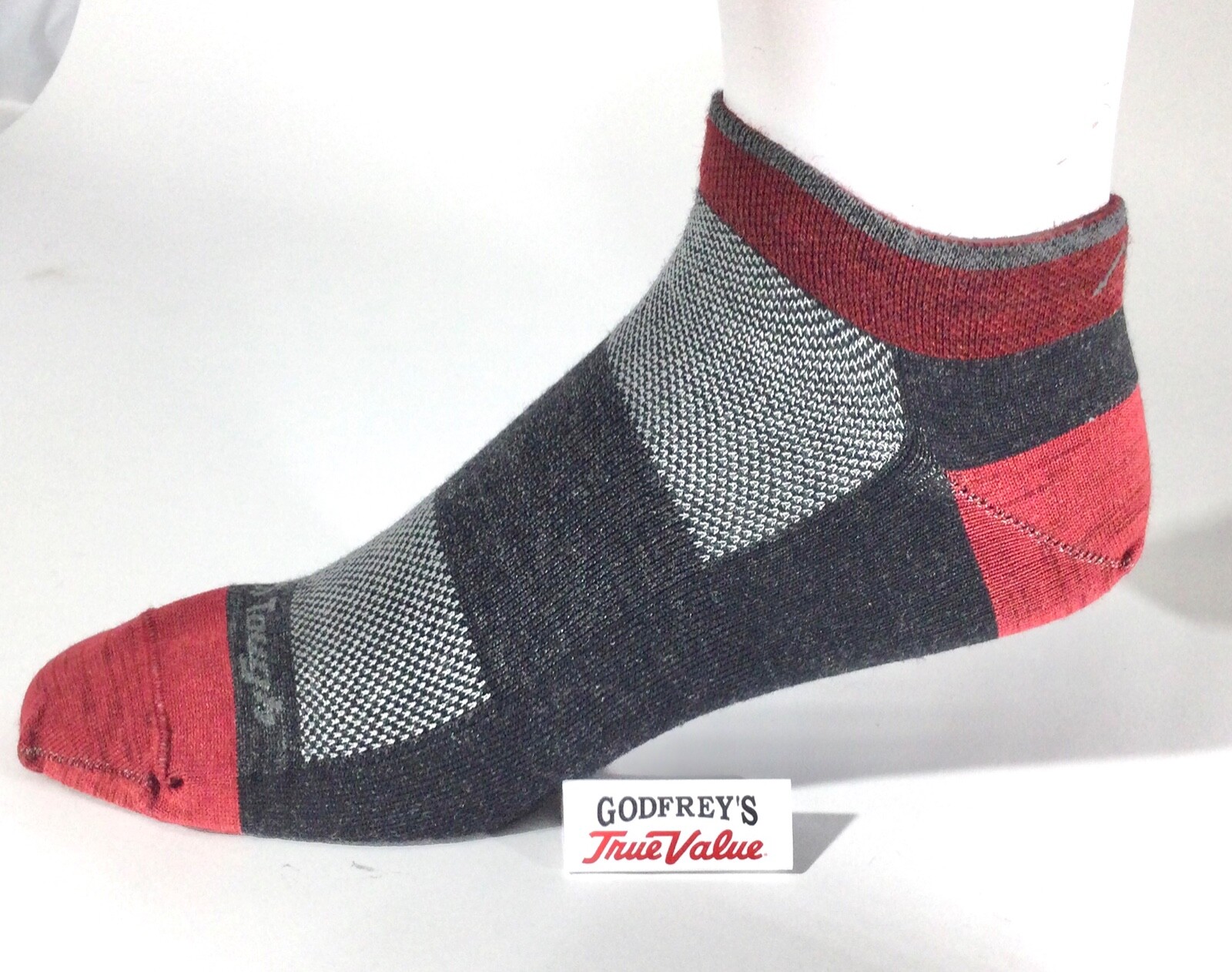 DARN TOUGH 1437 DTV MEN’S RUN/BIKE MERINO WOOL NO SHOW Lightweight SOCKS M L XL