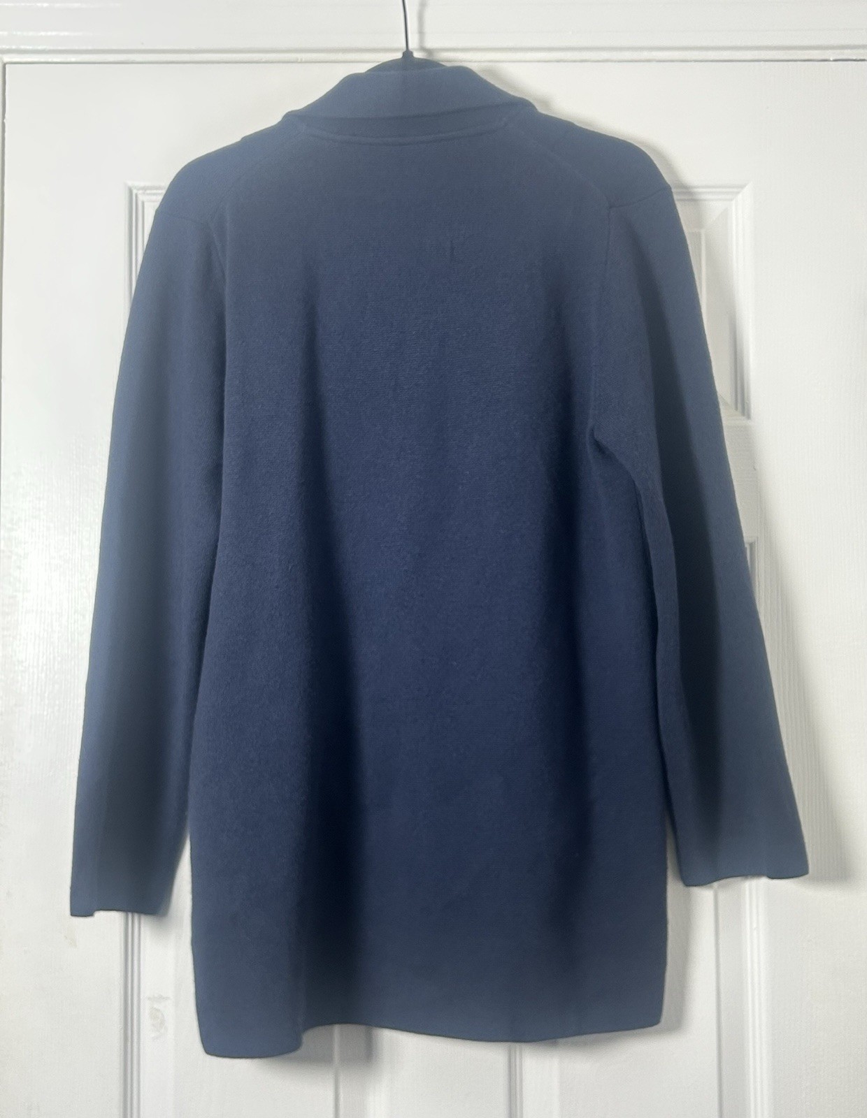 J.Crew Navy Sophie Sweater Blazer Small Knit Jacket Preppy Career Office Layer