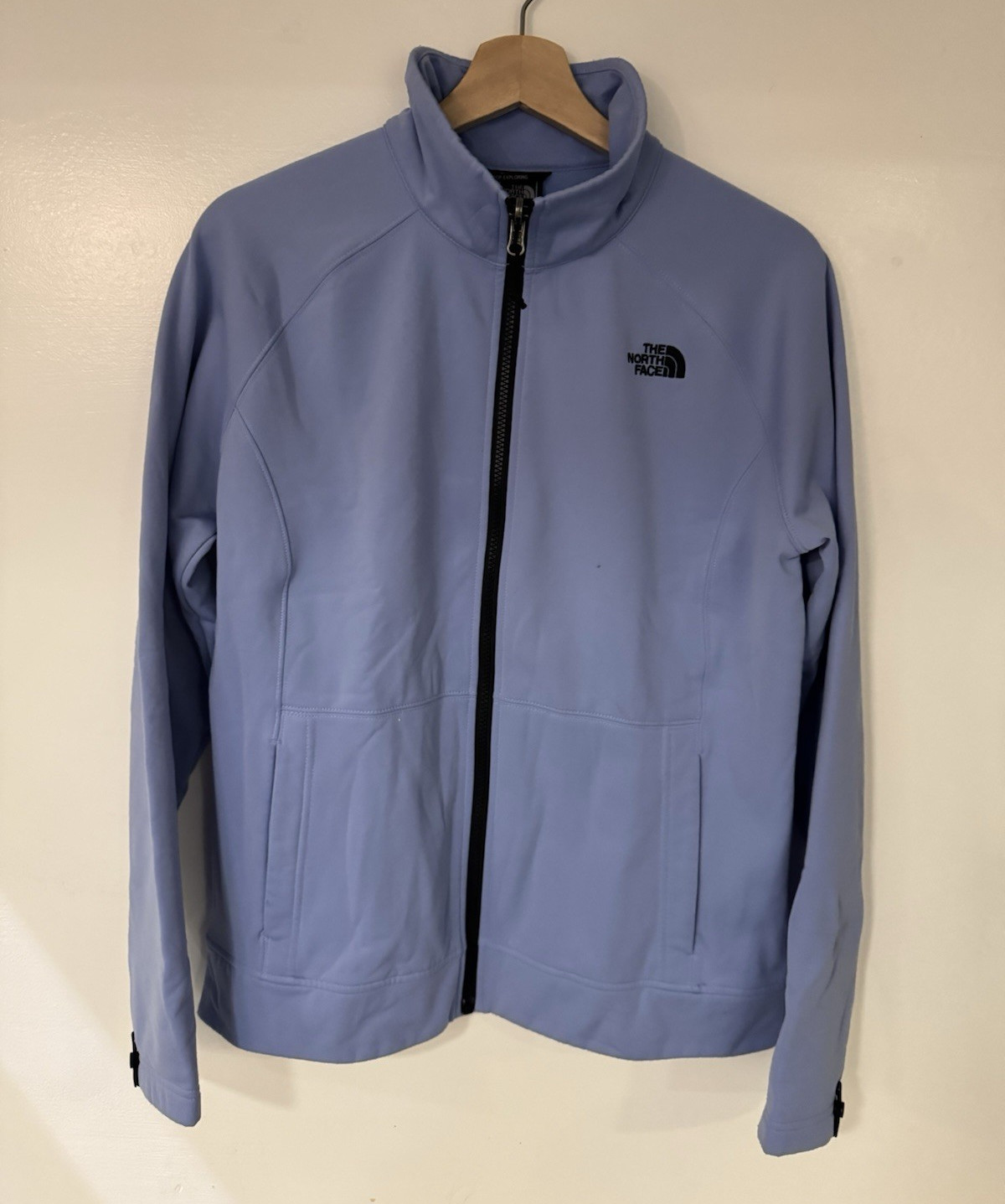 The North Face Apex Bionic Women’s Blue Full Zip Jacket Pockets Logo Size L/G