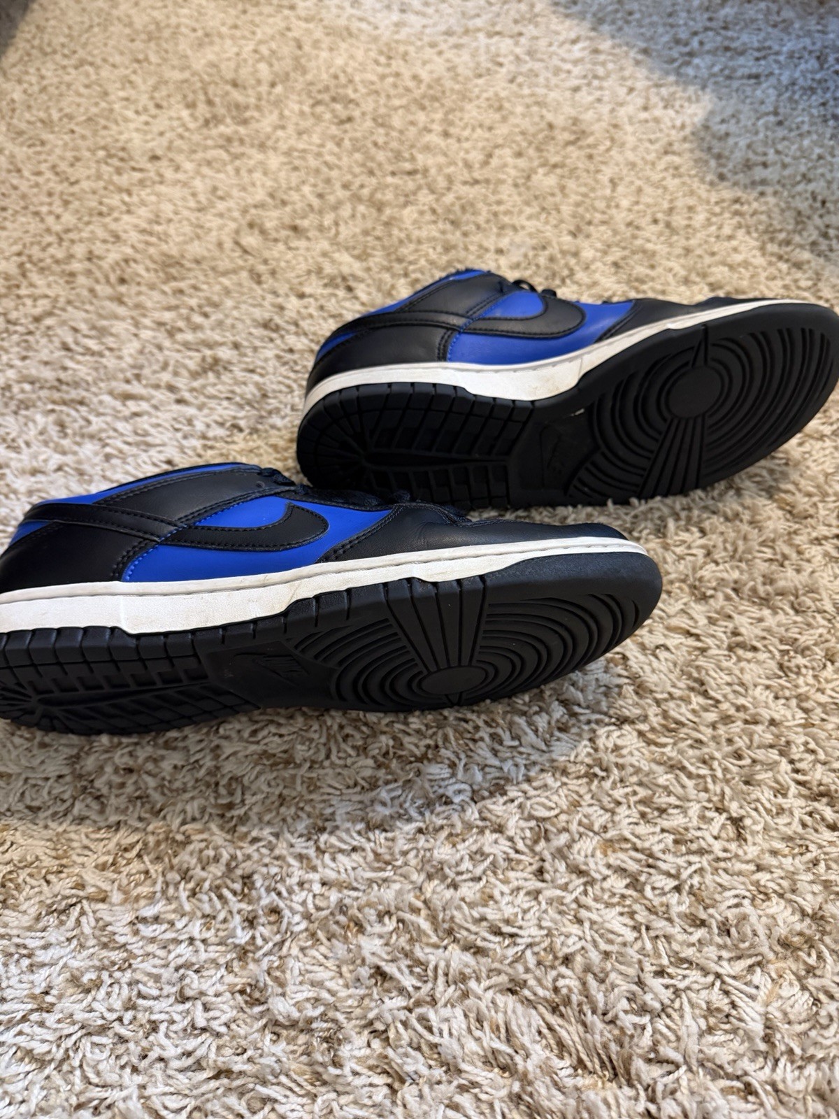 Nike Dunk Low Black Royal Blue Men’s Size 9.5 Sneakers Casual Shoes