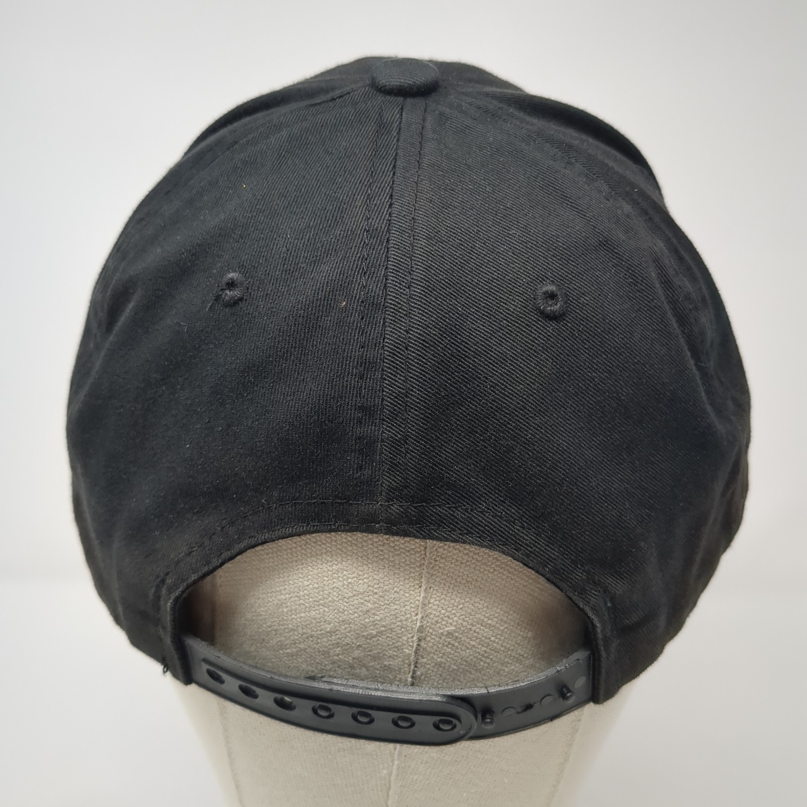 Fresh New York Snapback Hat Black One Size Embroidered Solid KB ETHOS