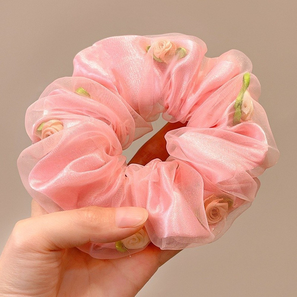 Sweet Korean Style Summer Accessories Mesh Hair Ties Breathable Mesh Fabric