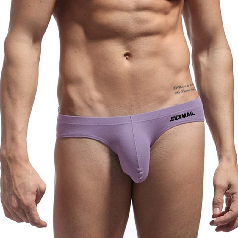 JOCKMAIL Sexy Men’s Underwear Brief Breathe Cotton U Convex Pouch Gay Underpants