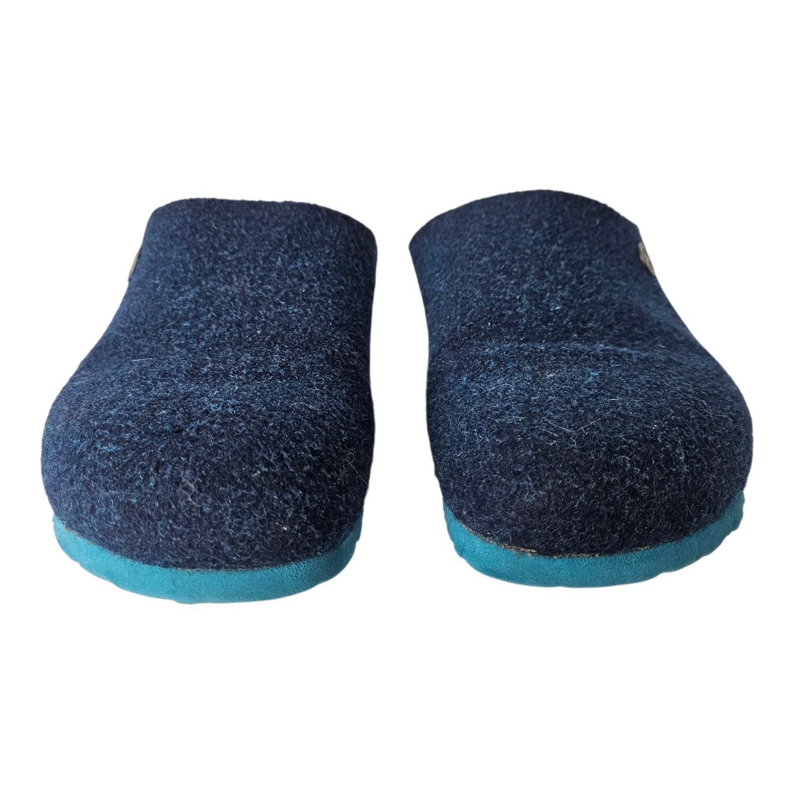 BIRKENSTOCK Kaprun Wool Felt Slip On Clogs Women’s 6 – 6.5 EU37 Happy Blue FAIR