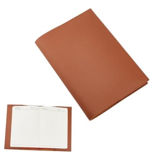 PU Leather Journal Cover 23×16.7cm/9.06×6.57in Rustic PU Leather Coconut Brown