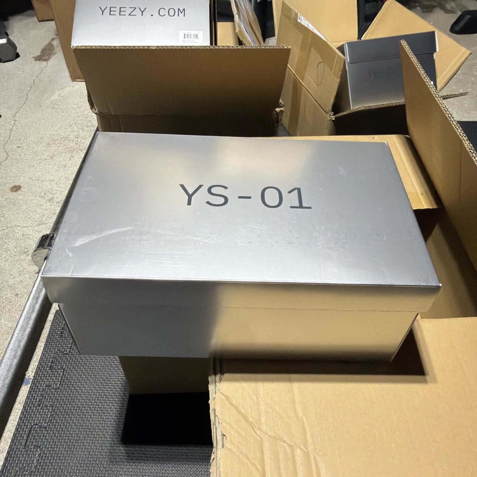 Size 13 GRAY or “GREY” YZY YS-01 Yeezy Slide – NEW IN BOX!
