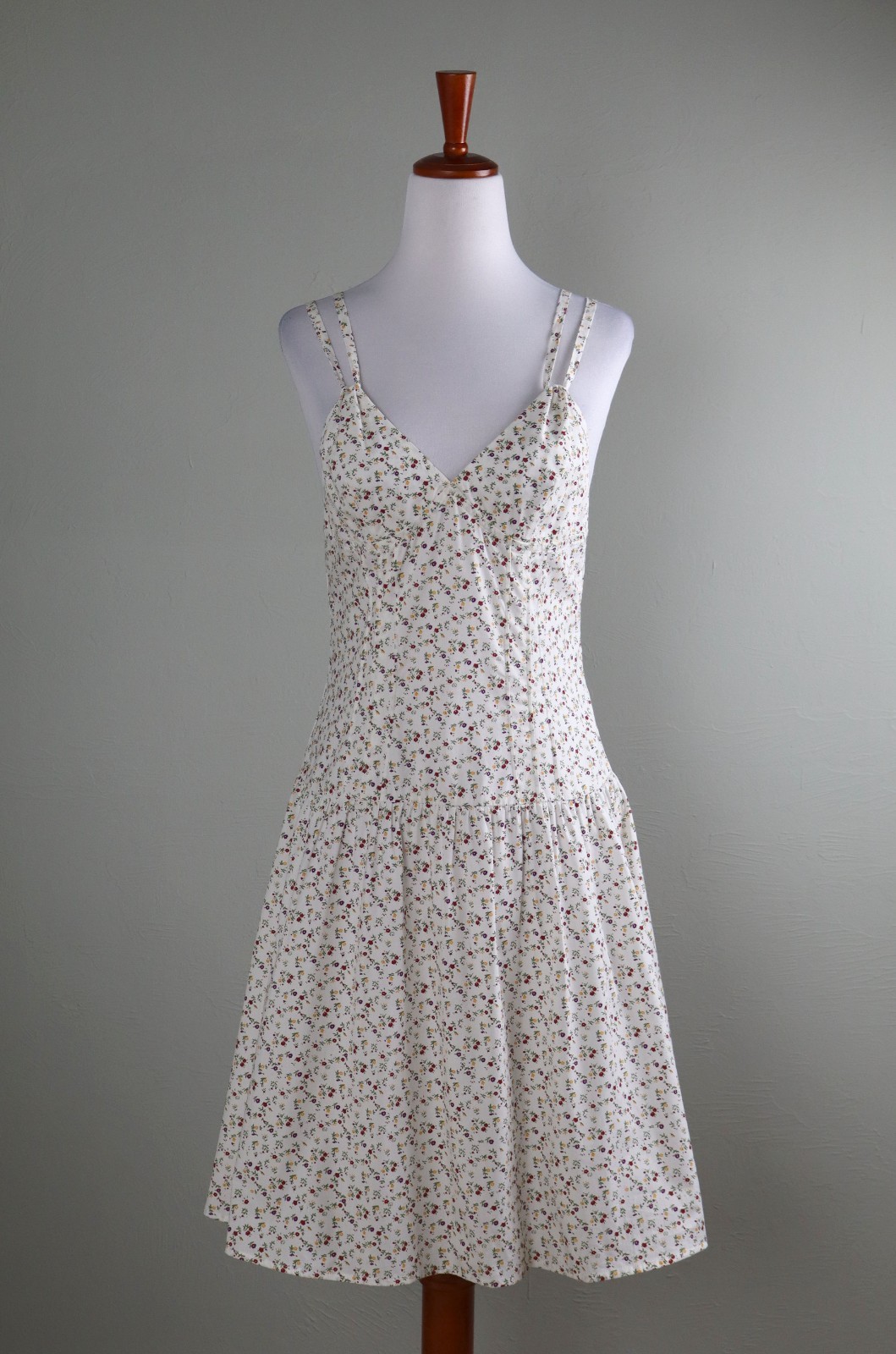 FIORUCCI $385 Darling Y2K Inspired Floral Cotton Mini Dress Size 28 / 42