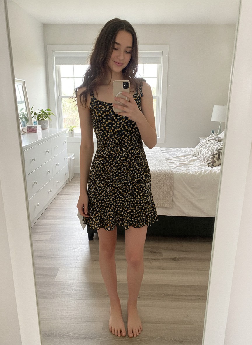 Lemon Mini Dress Size XS