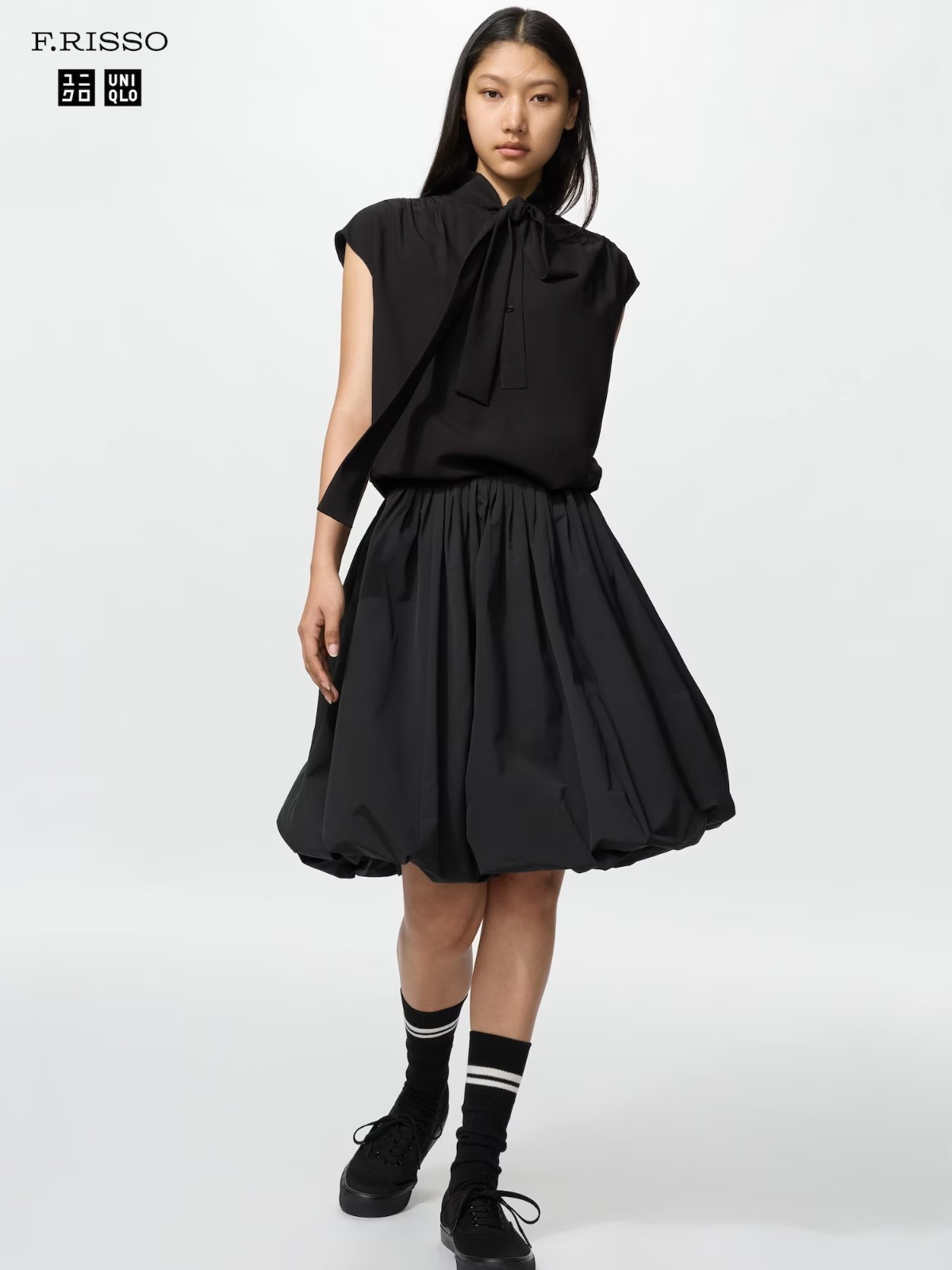 UNIQLO F.RISSO Balloon-Gathered Midi Skirt Women 2 color New Japan June