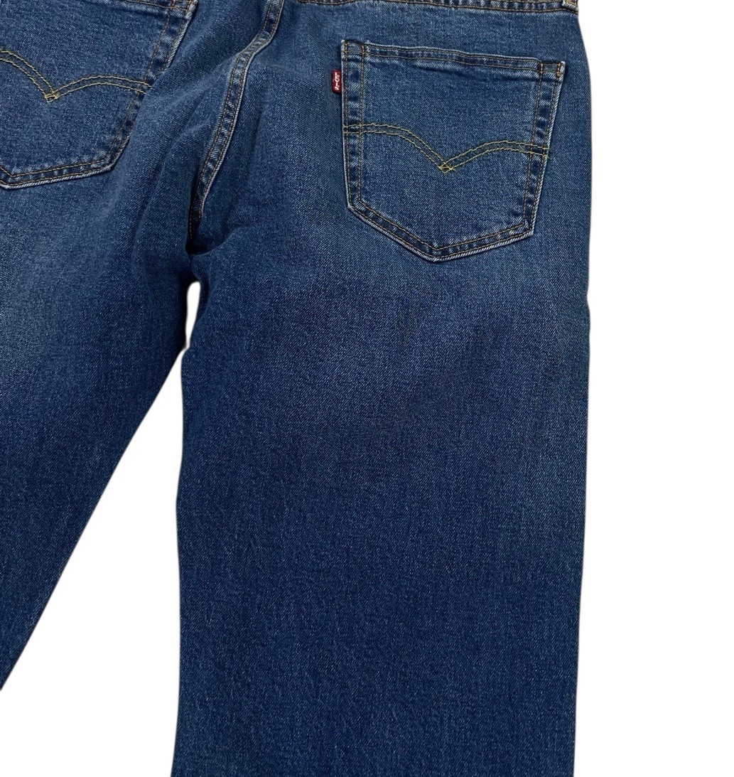 NEW Levi’s Strauss Premium 502 Taper Selvedge Medium Blue Mens Denim Jeans