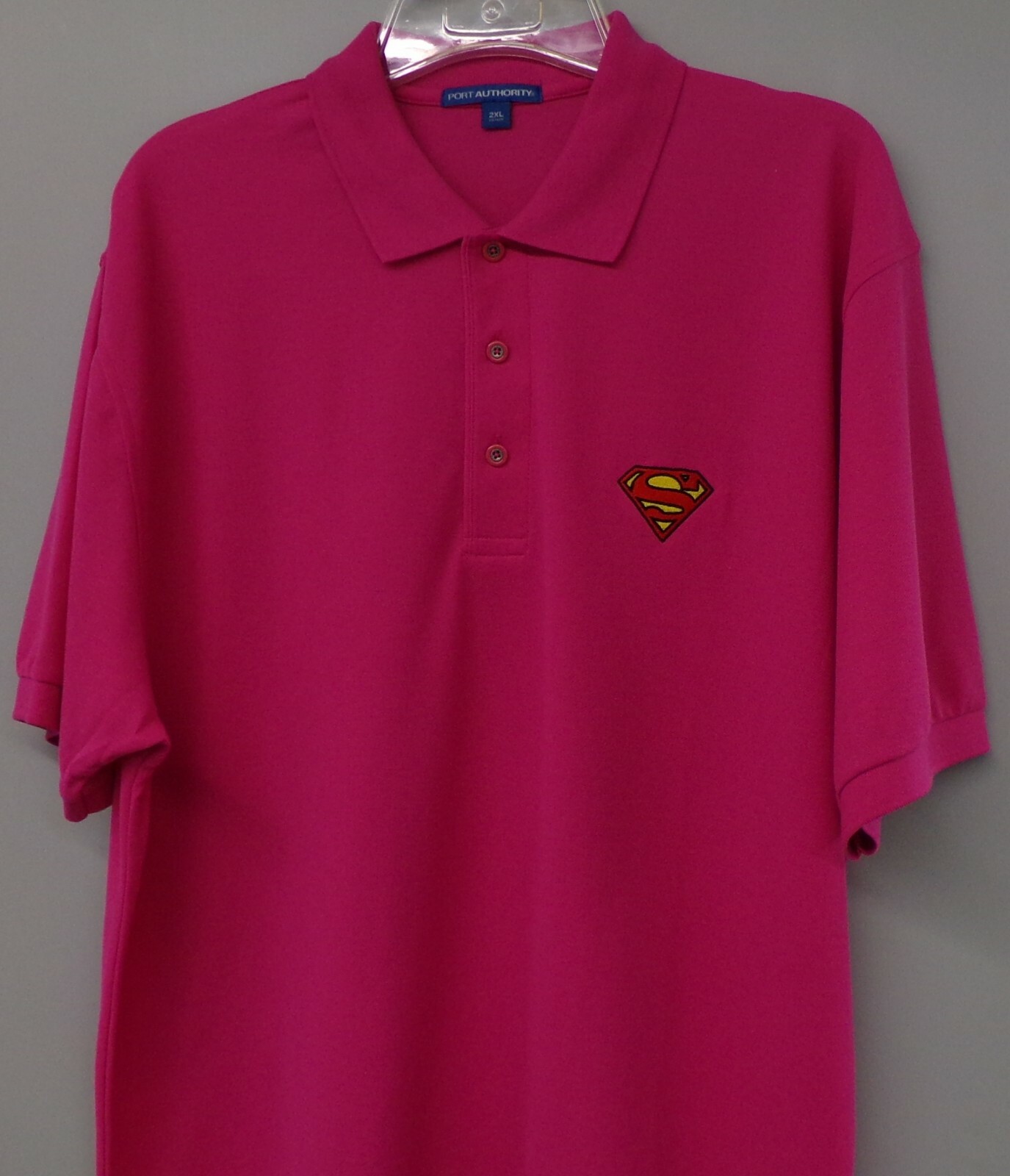 Superman Insignia Embroidered Mens Polo XS-6XL, LT-4XLT Krypton Lex Luther New