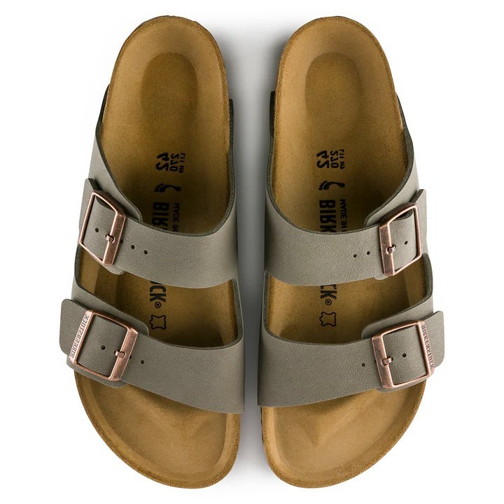 Birkenstock Arizona Stone Soft Footbed Birko-Flor Unisex Sandals Wide/Narrow