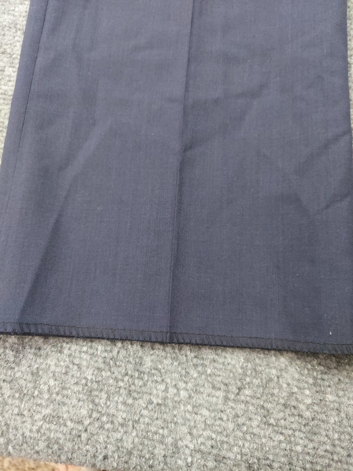 Ballin Pants Mens 35 Blue Super 120s Wool Dunhill Comfort Eze Unhemmed NWT