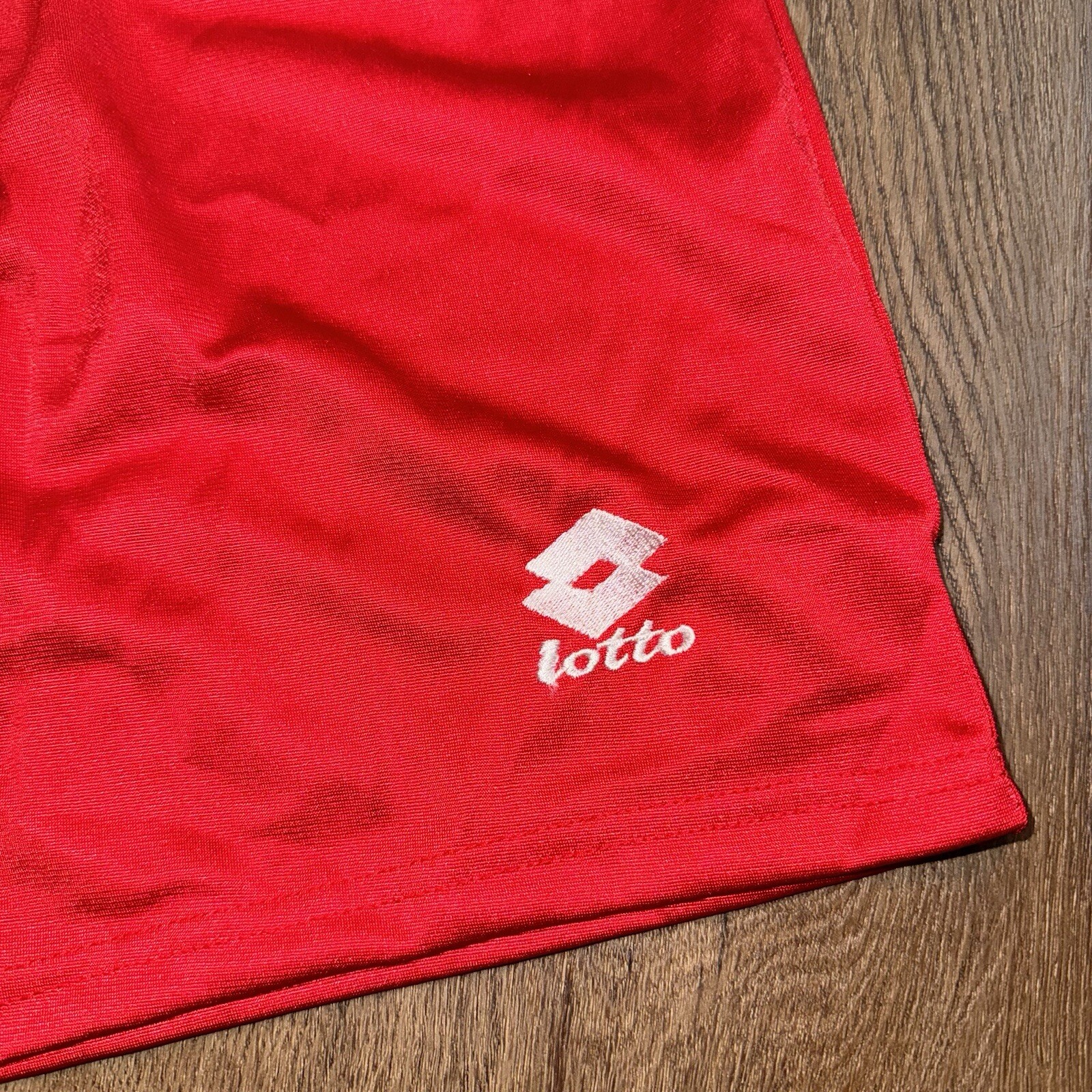 Vtg 90s Lotto Soccer Shorts Mens XL Wet Look Shiny Polyester Glanz Dazzle NOS