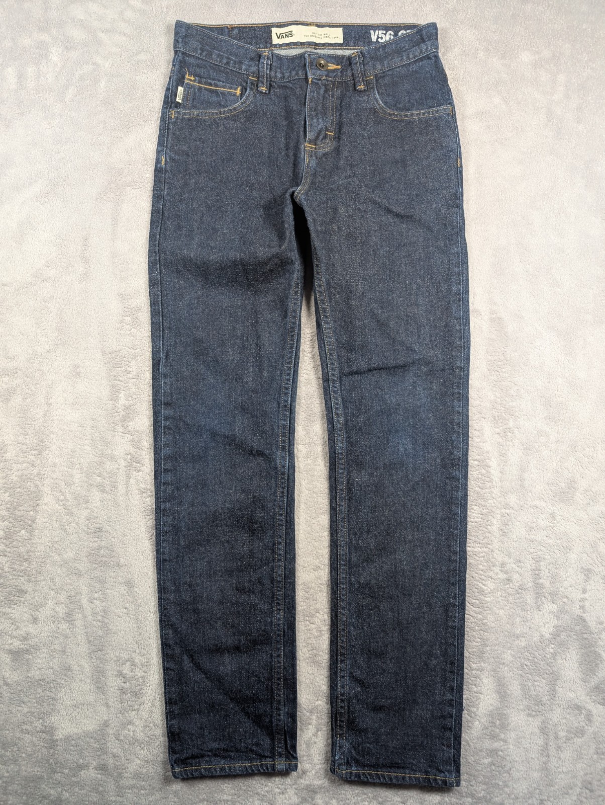 Vans V56 Standared Jeans Men 28×16 Dark Wash Straight Leg Skaterboard Y2k Skater
