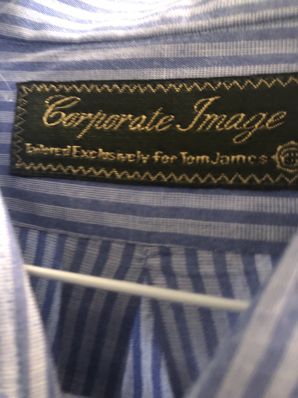 corporate image Men’s Button-down Long Sleeve Shirt size L, Blue And Light Blue