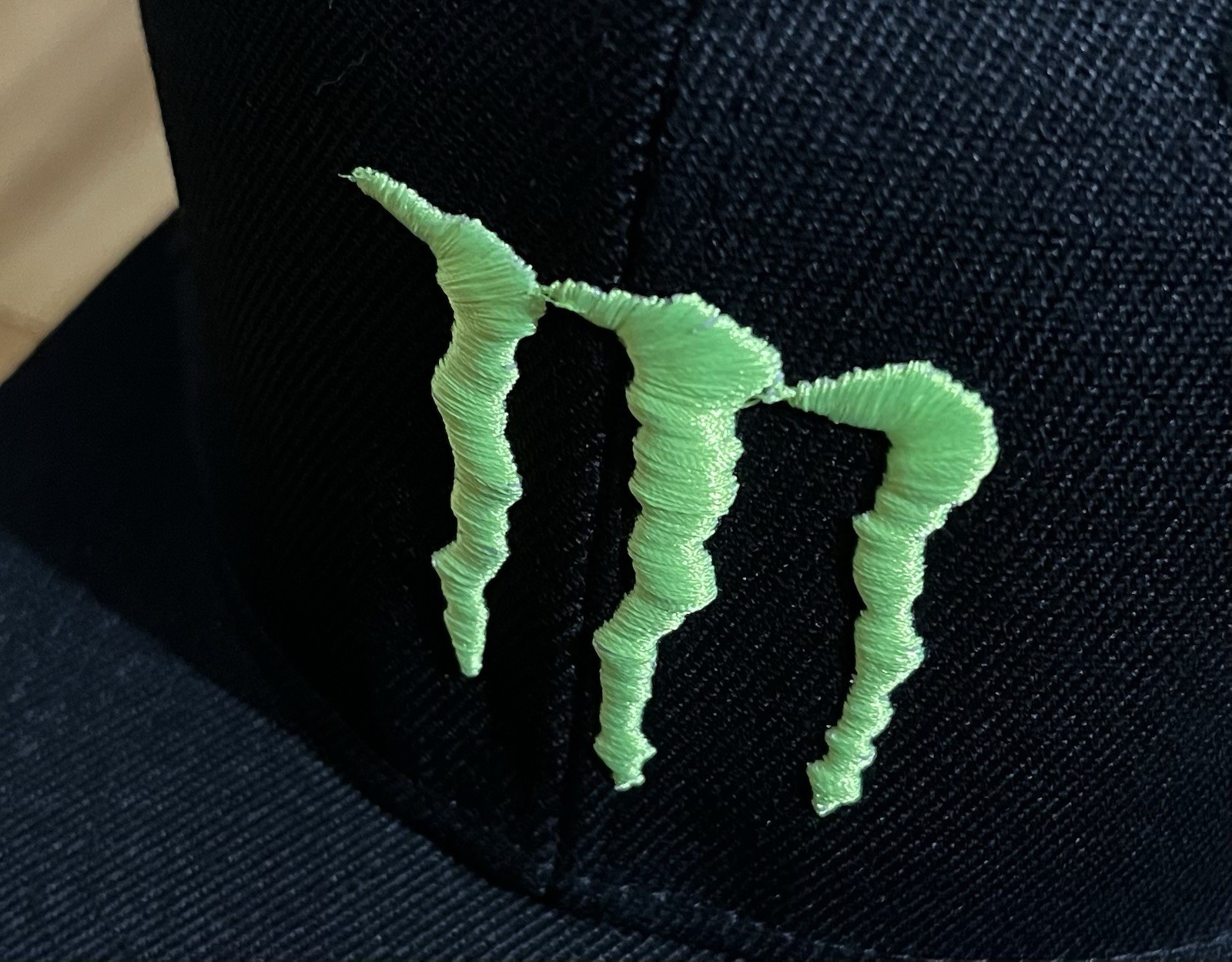 Monster Energy Drink Hat-Snapback. Adjustable Black.