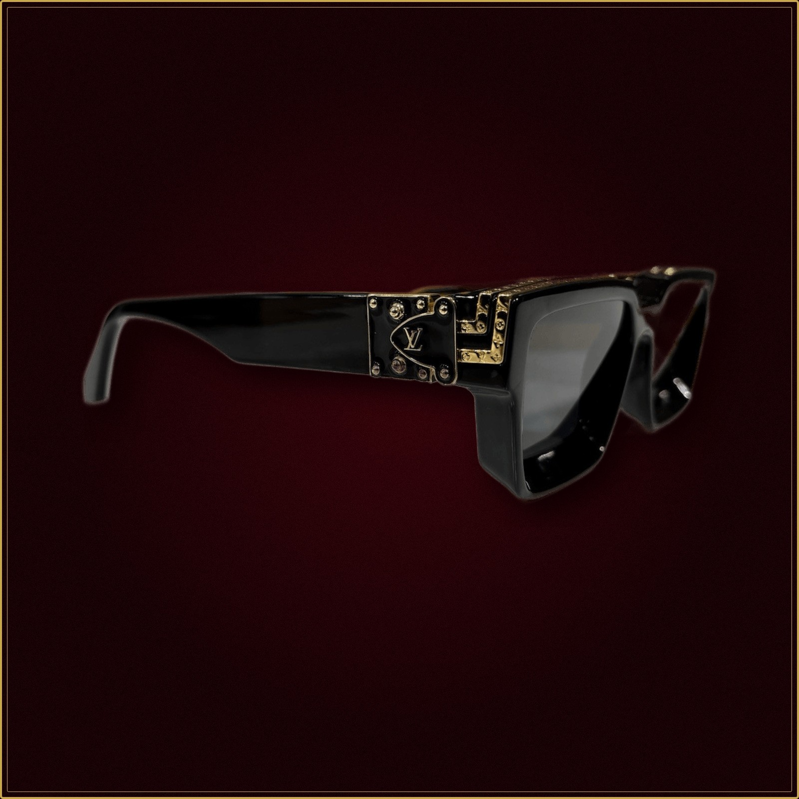 Louis Vuitton 1.1 LV Millionaires Sunglasses Black Gold LV Acetate