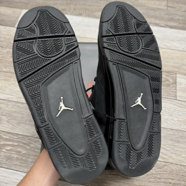 Jordan 4 “Black Cat” Retro Mid Top Basketball Shoes For Men US Size 7-12