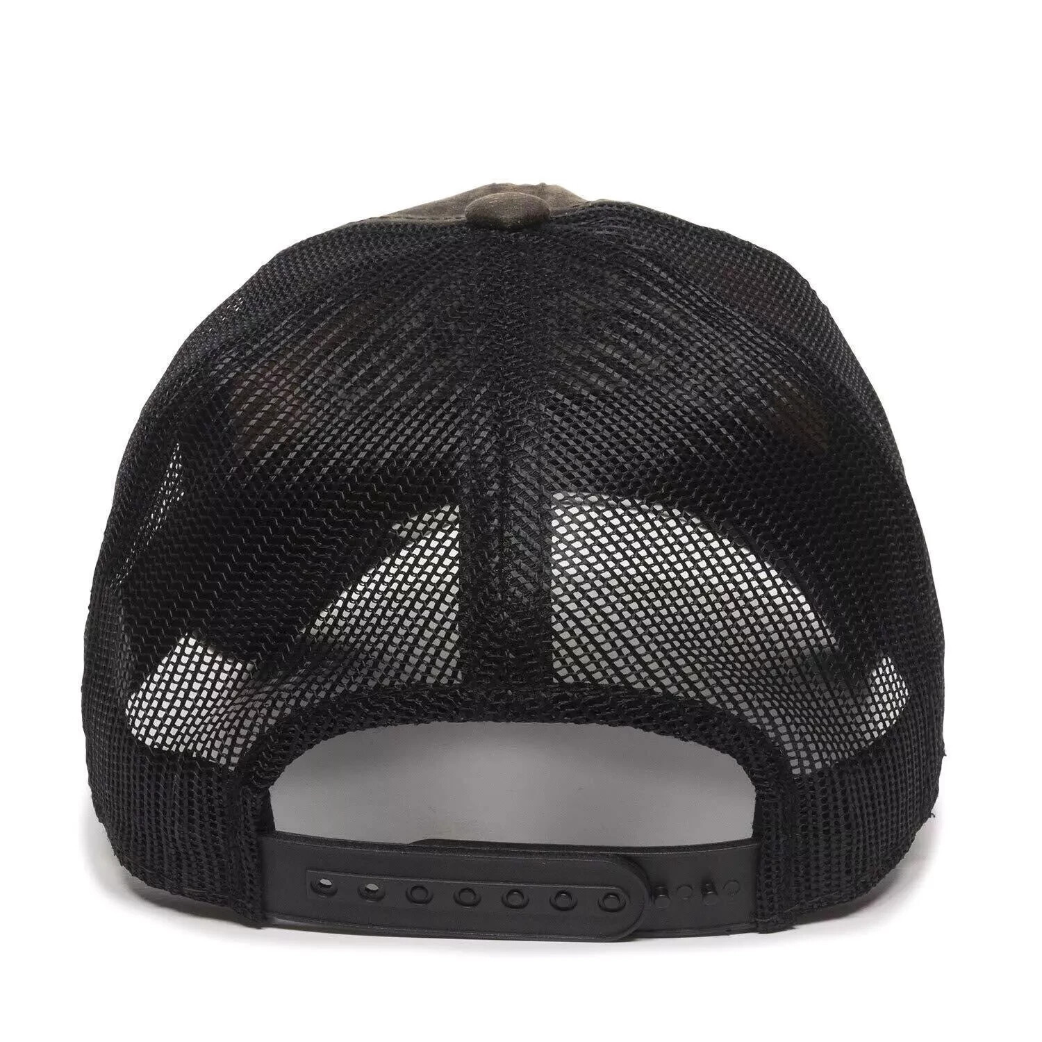 Outdoor Cap Remington Mens Weathered LC Logo Hat RM17A Dark Brown/Black One Size